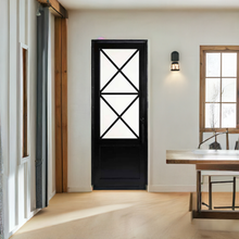 Load image into Gallery viewer, Artemis Single Iron Door with Regency Style and Glass, Perfect for Residential and Commercial Use - Custom Pivot Door