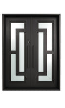 Load image into Gallery viewer, Hestina Iron Double Doors - Custom Pivot Door