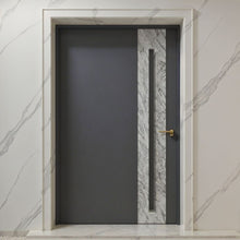 Load image into Gallery viewer, Sleek Hinged door w marble like details - Custom Pivot Door
