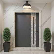 Load image into Gallery viewer, Sleek Hinged door w marble like details - Custom Pivot Door
