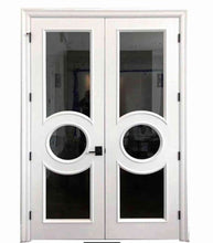 Load image into Gallery viewer, Art Deco Double Doors - Custom Pivot Door
