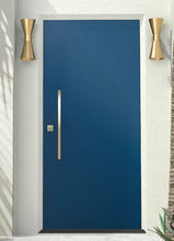 Charger l'image dans la galerie, EMTEK Square long door pull - Custom Pivot Door
