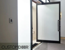 Load image into Gallery viewer, Minimalist Frosted Glass Pivot Door - Custom Pivot Door
