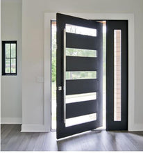 Load image into Gallery viewer, ARIA Metal/Glass Combination Pivot Door - Custom Pivot Door
