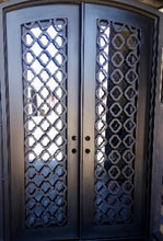 Load image into Gallery viewer, Dia Cut Double Iron Doors - Custom Pivot Door
