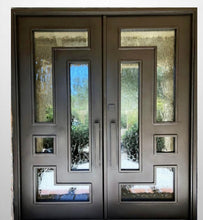 Load image into Gallery viewer, Hestina Iron Double Doors - Custom Pivot Door

