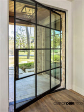 Load image into Gallery viewer, Modern Multi Pane Glass Pivot Door - Custom Pivot Door
