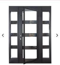 Load image into Gallery viewer, Atlas II Single door with Sidelights - Custom Pivot Door
