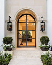 Load image into Gallery viewer, Thea Arched Double French Doors - Custom Pivot Door
