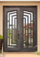 Load image into Gallery viewer, Kio Modern Geometric Door - Custom Pivot Door
